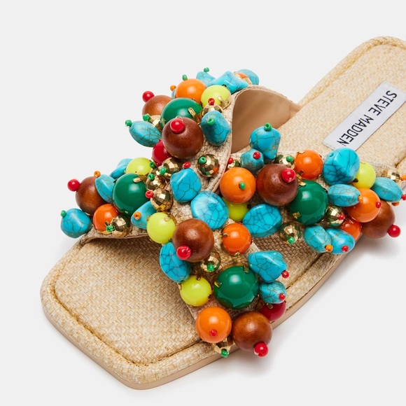 Steve Madden Multi Pearl Sandals - Picture 3 of 6